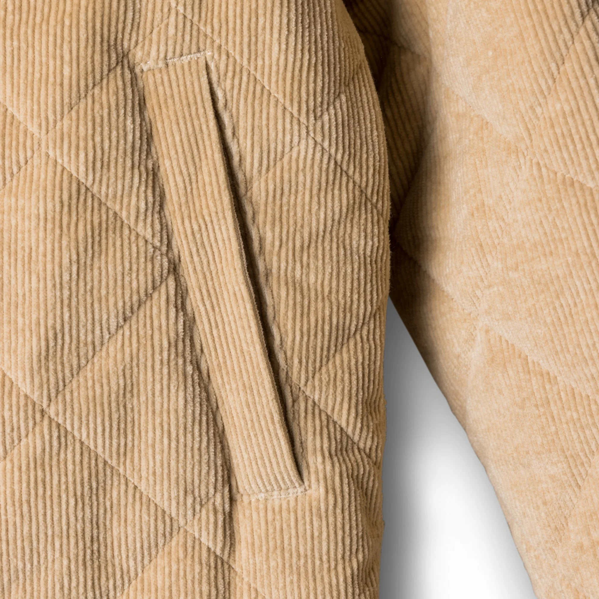 KAVU Camp Lite Cord Shirt Jacket (Irish Cream) - Image 3