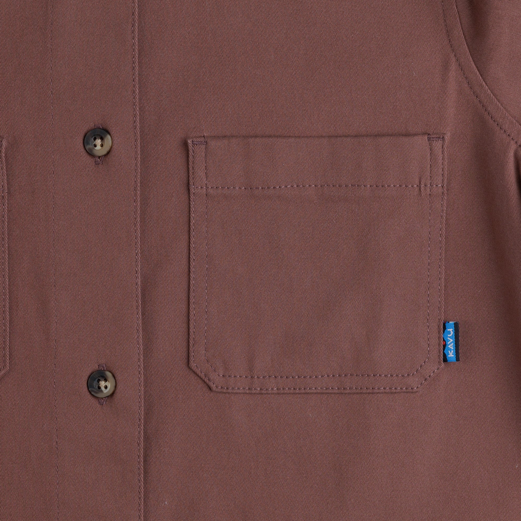 KAVU Everly Shirt Dress (Chocolate) - Image 4