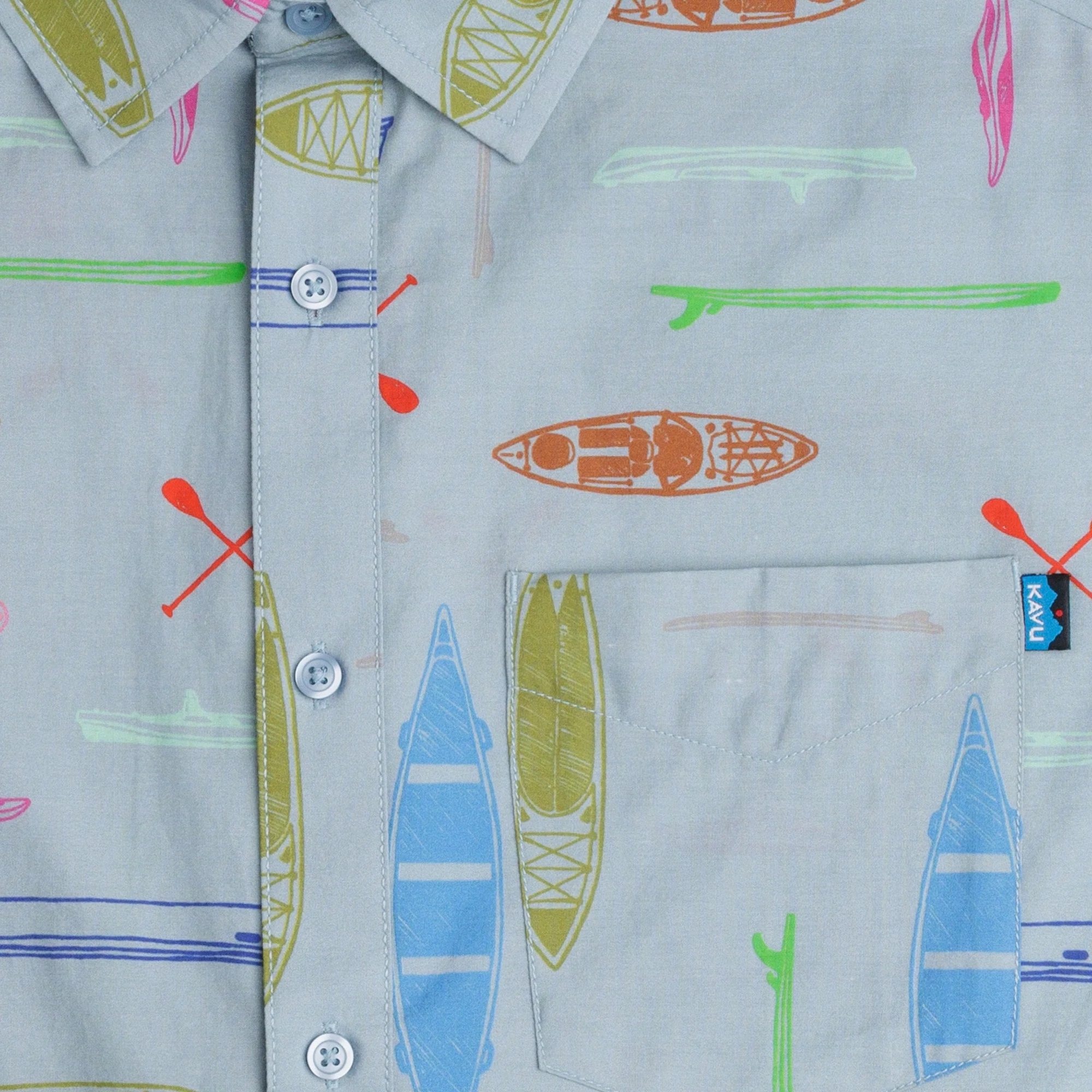 KAVU Festaruski Short Sleeve Shirt (Paddle By) - Image 3