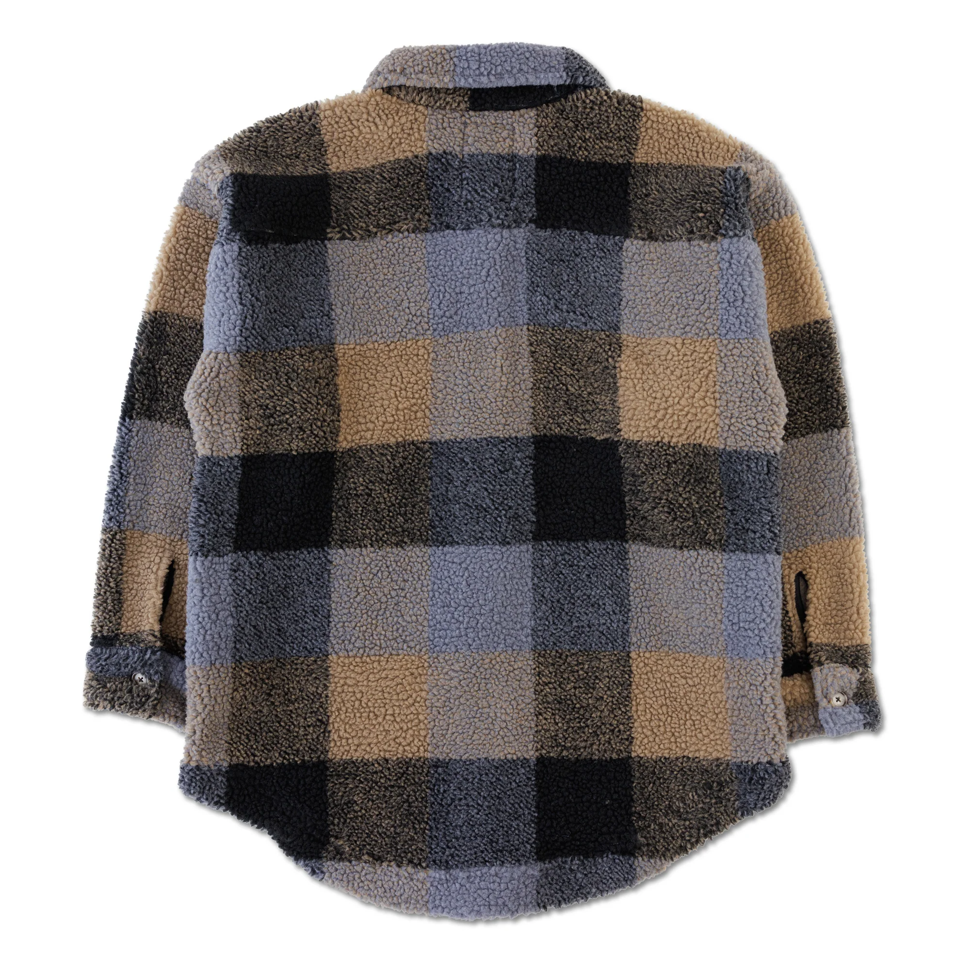 KAVU Northern Sky Fleece Shirt Jacket (Nightshade Plaid) - Image 2
