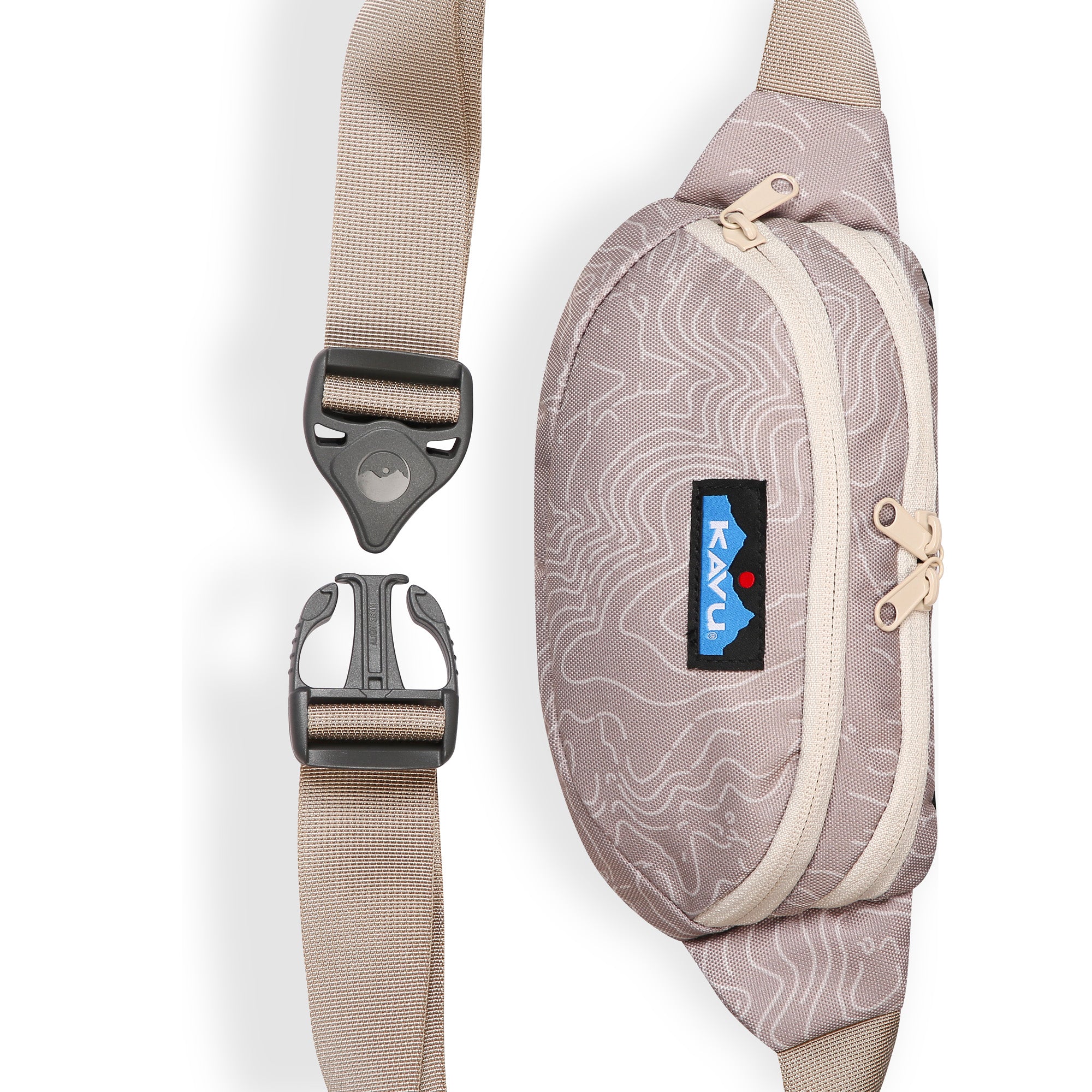 KAVU Spectator Belt Bag (Taupe Topo) - Image 3