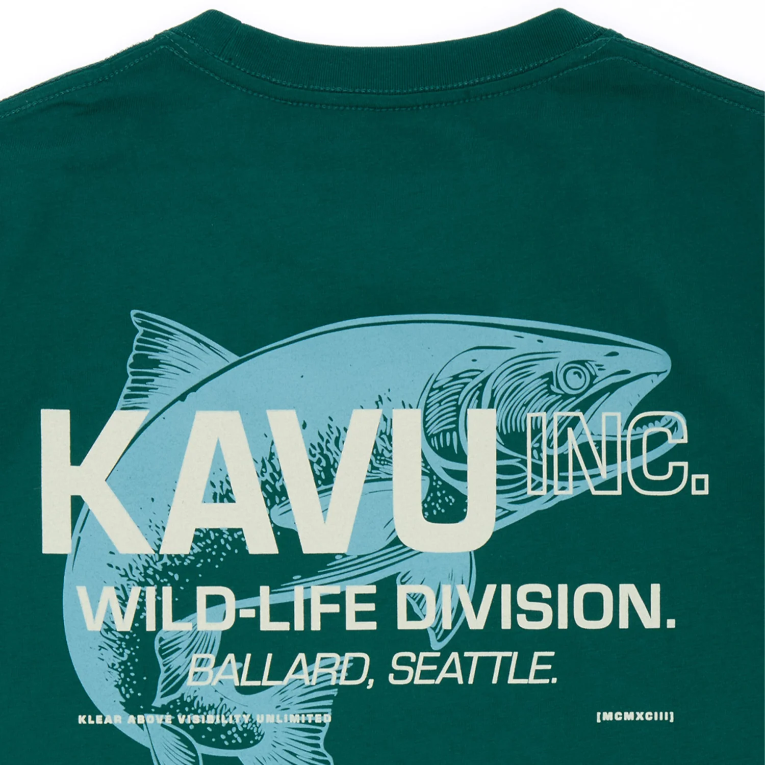 KAVU Wild Life T-Shirt (Dark Spruce) - Image 4